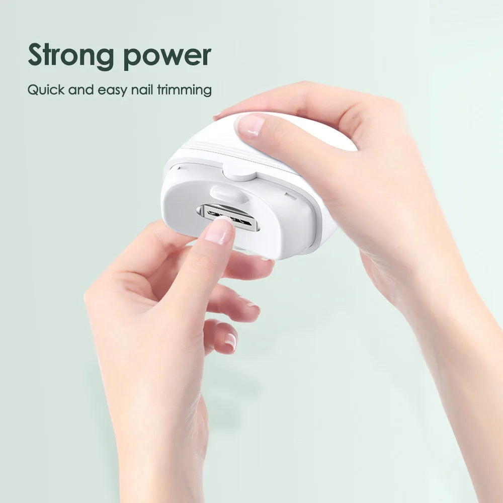 Professional Electric Nail Clipper Automatic Nail Trimmer with LED Light - for Adults & Kids Nail Care Tool