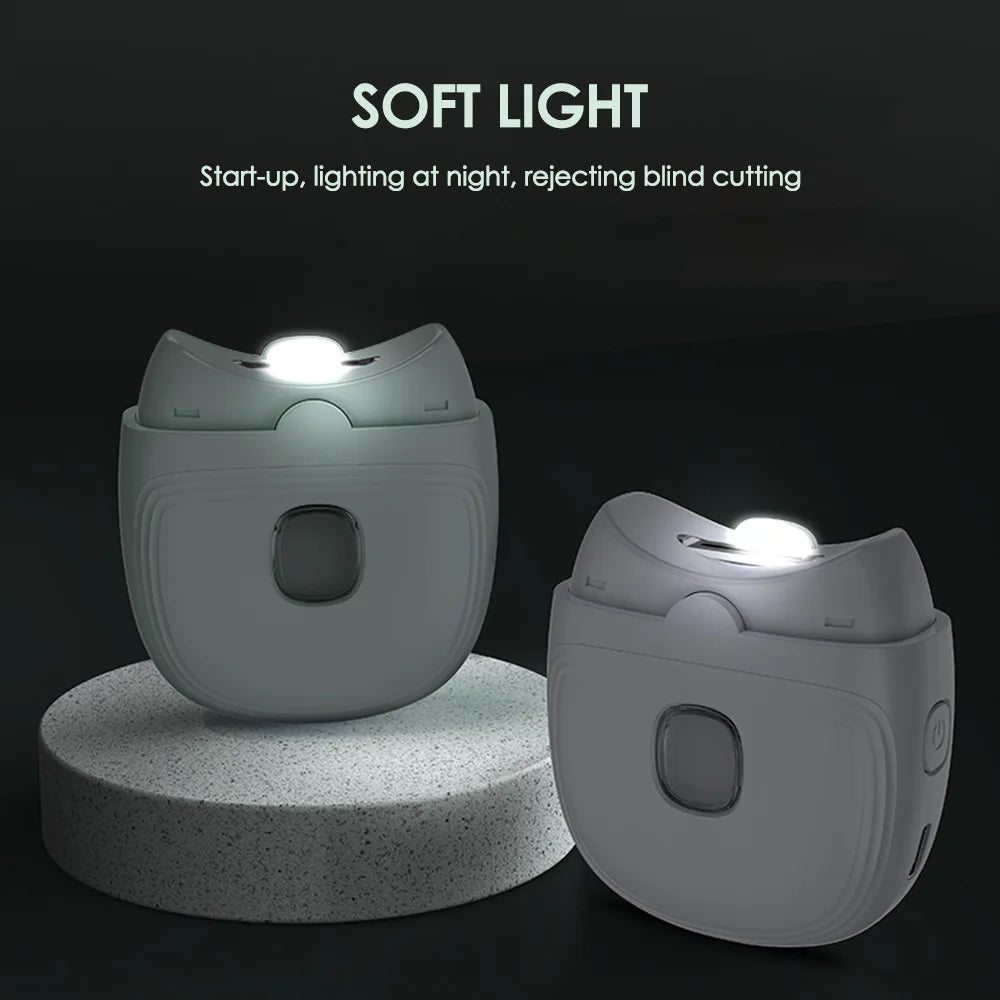 Professional Electric Nail Clipper Automatic Nail Trimmer with LED Light - for Adults & Kids Nail Care Tool
