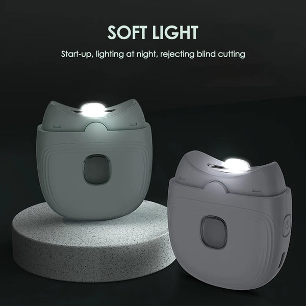 Professional Electric Nail Clipper Automatic Nail Trimmer with LED Light - for Adults & Kids Nail Care Tool